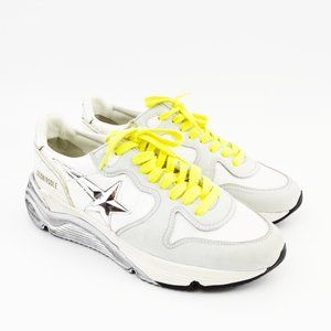 Golden Goose Grey/ Neon Running Sneaker #202-8